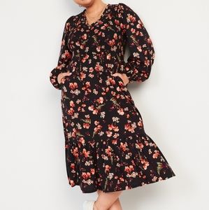 Plus size 2x old navy Midi longsleeve dress Brand New with tags